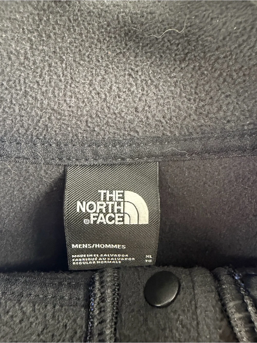 The North Face Men’s XL Lightweight‎ Fleece Snap Pullover Sweatshirt Blue Black